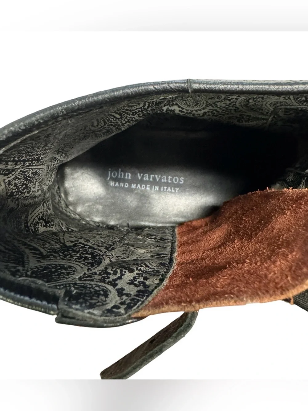 Grail John Varvatos Collection Fleetwood Multi-Prong Men’s Boots Size 12